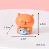Nuevo Adorno de Capibara de Resina Caja Ciega DIY Paisaje en Miniatura Animal de Simulación Casa de Muñecas Adorno de Resina