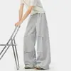 Pantalones Deportivos de Algodón Chino Cepillado de 320g con Tacto de Alta Gama, Nuevos Pantalones Deportivos Plisados de Estilo Americano para Hombre Verano 2026