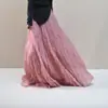 Falda Plisada Texturizada para Mujer Nueva Colección Primavera Verano 2026 Falda Larga con Dobladillo Ancho Falda Simple de Textura de Algodón y Lino