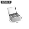 Caja de condimentos de acero inoxidable multiusos para cocina con tapa caja de condimentos después del almacenamiento de la cocina de múltiples patrones