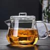 Tetera de Cristal Pingüino Resistente a Altas Temperaturas Hervidor de Té Tetera Filtro Doméstico Engrosado Taza para Té de Flores Olla para Separación de Té y Agua