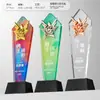 Nuevo Color Cristal Trofeo Celebración Corporativa Honor Regalo de Gama Alta Metálico Tridimensional 3D Accesorios Medalla Venta al por Mayor