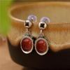 Estilo chinês Fortune Coin lingote feminino brincos das mulheres retro angustiado tesouro da sorte brincos estilo étnico jóias atacado
