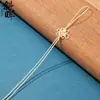 Pequeño Nudo de Hilo de Jade Nudo Chino Borla Fleco Accesorio Cuerda Cuerda para Colgar Marcador de Libros Bolsita Accesorios Colgante Fabricante Venta Directa Al por Mayor