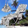 Funda para silla de playa transfronteriza funda para silla de playa de microfibra serie leopardo con impresión digital 3D