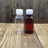 Botella de plástico de 100 ml, transparente, boca pequeña con escala, tapa antirrobo para evitar la luz, líquido para mascotas, botella separada para evitar la luz, botella de agua