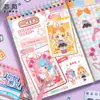 Xinmo Mianmian Pegatina Juego Cuaderno Espiral Nuevo Estilo Juego de Vestir Dibujos Animados Chica Diario Hecho a Mano Material de Decoración