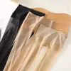 Calcetines de Terciopelo Finos de Verano para Mujer, Anti-enganches, Calcetas Negras Ocultantes Cortables, Calcetines de Piña