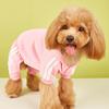 Venta al por mayor de fábrica otoño e invierno sudadera casual con capucha para perro mascota, pantalones deportivos a rayas, color sólido, estilo universitario, traje deportivo