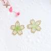 Ins Gato Japonés Flor de Cerezo Aleación Colgante DIY Joyería Hecha a Mano Mano Collar Aretes Accesorios Colgantes Material