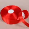 Cinta roja brillante cinta de seda cinta de satén banderín rojo para coche regalo presente horneado flor embalaje boda