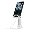 Soporte Plegable Móvil Elevable de Escritorio Perezoso Portátil Multifuncional Soporte para Transmisión en Vivo Grabado de Logo