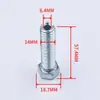 Accesorios para Equipo de Fitness Máquina de Jalón Alto Equipo Barra Transversal Polea de Mariposa Cable de Acero para Fitness Conector