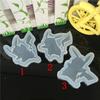Molde de silicone com silhueta de Pikachu espelhado, molde de resina UV com desenho de flor seca e cola para acessórios artesanais