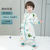 Saco de dormir de gasa de cuatro capas para bebé directo de fábrica primavera y otoño saco de dormir con piernas para bebé verano edredón a prueba de patadas para niños Universal para las Cuatro Estaciones