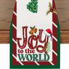 Novo Caminho de Mesa de Natal Transfronteiriço Papai Noel Rena Boneco de Neve Estampa de Linho Sala de Estar Mesa de Centro Mesa de Jantar Decoração