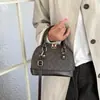 Moda Transfronteriza Otoño 2026 Nuevo Elegante Versátil Bolso de Mano Bolso Tipo Concha para Mujer Estampado Diseño de Nicho Bolso de Hombro Cruzado