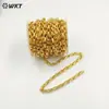 Bc225 Clásico Grueso Latón Chapado en Oro de 18 Quilates Hecho a Mano DIY Cadena Collar Pulsera Accesorios que Conservan el Color Joyería