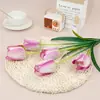 5 Tulipanes de Cabeza Única con Múltiples Cabezas, Tacto Realista, Decoración de Boda, Flores Artificiales, Accesorios para Fotografía, Flores Secas, Flores Falsas