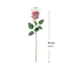 Rosa Flor Artificial Flor Artificial Decoração Sala de Estar Decoração de Mesa Material Flor de Seda Decoração de Casamento Decoração para Fotografia Atacado