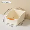 Cesta de Almacenamiento Inclinada Cocina Caja de Almacenamiento para Condimentos de Gran Capacidad Gabinete Doméstico Caja de Almacenamiento Gruesa para Artículos Varios Bocadillos