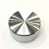 Botão Externo de Alumínio Interno de Plástico Liga de Alumínio Botão de Ajuste de Áudio Amplificador de Potência Eixo de Flor de Ameixa, Botão de Ajuste de Potenciômetro de Meio Eixo