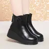 Botines de Plataforma de Invierno Nuevos para Mujer, Botas de Moda para Madre, Suela Gruesa, que Aumentan la Altura, Botas de Moda para Personas Bajas