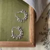 Aretes de Metal Plateado con Bolas, Diseño Envolvente Fresco y Único, Estilo Coreano, Gama Alta, Elegantes y con Estilo, Venta al por Mayor
