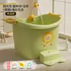 Bañera para niños, bañera para bebés, adecuada para otoño e invierno, bañera para lactantes, se puede usar para sentarse y bañarse, piscina para niños, tamaño grande para uso doméstico