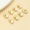 Retenção de Cor Forte Contas Assimétricas Banhadas a Ouro 18K, Espaçadores Pequenos Quebrados de Ouro com Formato Especial, Acessórios para Miçangas Feitos à Mão, Materiais para Joias DIY