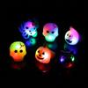 Uma variedade de LED luminoso Halloween anel de borracha macia flash Halloween anel de luz Halloween anel luminoso Halloween