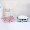 Paja de Trigo Ranura Antideslizante Drenaje Jabonera Jabonera Rejilla de Drenaje Fregadero Estante de Almacenamiento para Baño