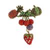 Broche de Moda Explosiones Europeas y Americanas de Alta Gama para Mujer Retro Sensación de Alta Gama Nicho Exagerado Diamantes Incrustados Animal Ramillete Pin Accesorios