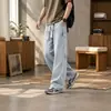 Jeans para hombre, nueva colección primavera/otoño 2026, estilo retro americano de moda, corte holgado, pierna recta, pantalones largos casuales de pierna ancha