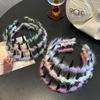 Color Lana Parte Superior Craneal Alta Clip para el Cabello Banda para el Cabello para Mujer 2024 Nuevo Sentido de Alta Gama Versátil Antideslizante Banda para el Cabello para Lavado de Cara Accesorios para el Cabello