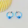 Venta Caliente Color Primavera Clip para Oreja Perforación Falsa con Perlas Pendientes Piercing de Oreja Anillo de Nariz Joyería Accesorios