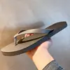 Chanclas sencillas para hombre para uso en exteriores, a la moda y casuales, estilo pareja, sandalias de playa planas antideslizantes de color sólido para verano para hombre