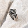 Anillo de Calavera Estilo Europeo y Americano para Hombre ins Anillo Plateado de Personalidad Trendy Joyería de Calavera Joyería de Personalidad Punk