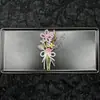 Cadena de Zapatos con Flor de Cuentas Tejidas Hecha a Mano de Moda Colección de Flores para Zapatos Estética de Moda Hebilla de Zapato Resistente Compatible con Zuecos