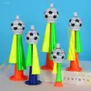 Bocina de Fútbol Tricolor, Juguete de Plástico para Crear Ambiente para que los Aficionados Soplen y Animen, Accesorios para Animar en Eventos Deportivos
