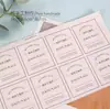 Adhesivo etiqueta engomada larga sellado etiqueta engomada horneado postre desechable pastel comida embalaje caja sellado etiqueta decorativa