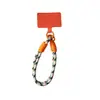 Lanyard Corto de Cuerda Trenzada de Color Sólido Simple para Teléfono Móvil Colgante de Cámara Ccd Colgante para Bolso de Hombro Pulsera para Hombres y Mujeres Hebilla Doble