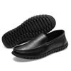 Sapatos Masculinos de Outono e Inverno, Resistentes ao Desgaste, Sola Plana, Salto Baixo, Bico Redondo, Sola Macia, Casuais, Amigáveis para Hospital, Respiráveis, Resistentes a Odores, Mocassins de Trabalho, Confortáveis para Homens