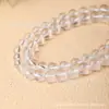 Pengtai Natural Grado 5A Cristal Blanco Largo Semi-Terminado Redondo Cuentas Joyería con Cuentas Venta al por Mayor Cuentas de Cristal Blanco Natural