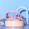Gafas de Natación para Niños de Montura Grande HD Impermeables Antivaho Tapones para los Oídos de Una Pieza Gafas de Natación para Niños y Niñas Venta al Mayoreo en Existencia