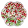 Conjunto de Caixa de Flores de Ameixa Pérola Artificial Semicírculo Ab Colorido Patch para Unha de Base Plana Cor Mista Acessórios de Joia Capa de Celular DIY