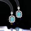 Brincos de Moda de Luxo Leve Transfronteiriços com Sensação de Alto Padrão Agulha de Prata s925 Zircônia Brilhante Super Elegante Microincrustada Brincos de Design de Nicho