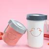 Taza Portátil para Porridge de Pareja Japonesa Taza de Desayuno Taza de Leche Correa Portátil Tarro de Sopa Sellable para Microondas con Logo Impreso
