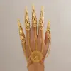 Joia Cruzada Europeia e Americana Estilo Gótico Halloween Pulseira de Luva Fantasma Anel de Corrente de Unha Cônica Punk Pulseira