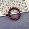 Cuentas Dispersas de Cinabrio Cuentas Redondas Pulsera de un Círculo Sencillo Joyería de Cuentas para Transferencia para Mujer Joyería de Cuentas de Buda para Hombre Pulsera de Placa para Jugar Joyería Explosiva